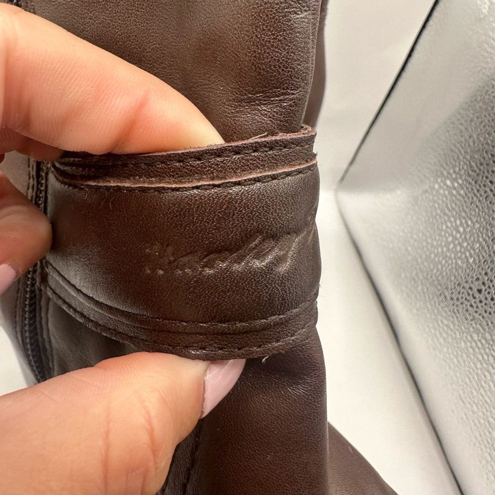 Harley Davidson Marissa Brown Platform Leather Boots Size 10 — image 6 of 8